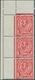 14192 Großbritannien: 1912, 1d. Scarlet, Wm Multiple Crown, Marginal Vertical Strip Of Three From The Uppe - Sonstige & Ohne Zuordnung
