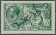 14203 Großbritannien: 1913, 1 Pound Green King George IV. Mint Never Hinged (tiny Matt Spot), Mi 4.000.-, - Autres & Non Classés