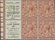 14244 Großbritannien - Zusammendrucke: 1924, 1½d. Red-brown, Wm Block Cypher, Advertisement Booklet Pane " - Sonstige & Ohne Zuordnung