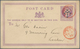 14265A Großbritannien - Ganzsachen: 1874, 1/2 D Violet QV Postal Stationery Card, Preprinted "Fred Braby & - 1840 Enveloppes Mulready