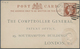 14266 Großbritannien - Ganzsachen: 1892, 1/2 D Brown QV Official Patent Office Card With Embossed 7 1/2 D - 1840 Enveloppes Mulready