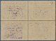 14287 Ionische Inseln - Lokalausgaben: Zakynthos: 1941, 2 Dr Green-blue Block Of Four With Violet Overprin - Isole Ioniche