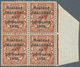 14305 Irland: 1922 Error "PENCF" On Bottom Right Stamp 1½d. Red-brown Of Right Hand Marginal Block Of Four - Briefe U. Dokumente