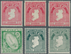 14316 Irland: 1922/1934, Definitives "National Symbols", Wm "SE", Group Of Six Values: 71a, 72b, 72bw, 72c - Briefe U. Dokumente