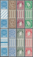Delcampe - 14332 Irland: 1940/1968, Definitives "National Symbols", Watermark "E", ½pg. To 1s., Set Of 17 (folded) Gu - Lettres & Documents