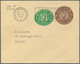 14404 Irland - Ganzsachen: 1953, Irish Harp 1/2 D. + 2 1/2 D. Envelope With First Day Machine Cancel "BALE - Ganzsachen