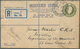 14428 Irland - Ganzsachen: British Dominion: 1923, King Georg V. 5 D. Olive Green Registered Envelope, Siz - Ganzsachen