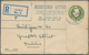 14428 Irland - Ganzsachen: British Dominion: 1923, King Georg V. 5 D. Olive Green Registered Envelope, Siz - Ganzsachen