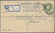 Delcampe - 14428 Irland - Ganzsachen: British Dominion: 1923, King Georg V. 5 D. Olive Green Registered Envelope, Siz - Ganzsachen