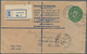 14434 Irland - Ganzsachen: 1942, Irish Harp 5 1/2 D. Pale Green Registered Envelope Without Cotton Scrim L - Ganzsachen