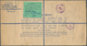 14436 Irland - Ganzsachen: 1948, Irish Harp 6 1/2 D. Violett Registered Envelope, Size K With Additional F - Ganzsachen