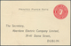 14437 Irland - Ganzsachen: Aberdare Electric Co., Ldt., Dublin: 1951, 1 D. Red "proxy" Card, Text In Black - Ganzsachen