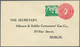 14439 Irland - Ganzsachen: Alliance & Dublin Consumers' Gas Co., Dublin: 1/2 D. Pale Green, 1 D. Red And 2 - Entiers Postaux