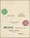 14445 Irland - Ganzsachen: Brooks,, Thomas & Co.: 1946, 1/2 D. Pale Green And 1 1/2 D. Pale Violet Double - Entiers Postaux