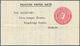 14452 Irland - Ganzsachen: Córas Lompair Éreann: 1948, 2 D. Red "proxy" Letter Sheet With Watermark, Unuse - Entiers Postaux