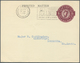 14459 Irland - Ganzsachen: Craigie Bros., Dublin: 1953, 1 1/2 D. Violet Printed Matter Card With "Telegram - Entiers Postaux