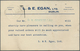 14502 Irland - Ganzsachen: L. & E. Egan, Ldt., Dublin: 1944, 1/2 D. Pale Green Printed Matter Card, Used F - Ganzsachen