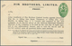 14524 Irland - Ganzsachen: Pim Brothers, Ltd., Dublin: 1947, 1/2 D. Pale Green "proxy" Card, Text In Black - Ganzsachen