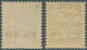 14614 Island: 1929/1930, Zwei Aufdruckwerte Mit 10 Kr. Auf 2 Kr. Olivbraun/hellblau Bzw. Auf 5 Kr. Hellbra - Autres & Non Classés