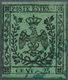 14655 Italien - Altitalienische Staaten: Modena: 1852: 25 Black On Green (error Of Color, Green Instead Of - Modena