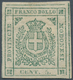 14659 Italien - Altitalienische Staaten: Modena: 1859, 5c. Green, Fresh Colour, Full Margins, Mint O.g. Wi - Modena