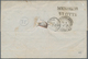 14682 Italien - Altitalienische Staaten: Sardinien: 1858: IV Emission, Three Color Franking: 40 C Red + 10 - Sardinien