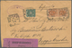 14715 Italien: 1870/1902: Tree Letter With Special Services. A) 1870, Registered Letter From Galcico To Be - Poststempel