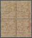 14729 Italien: 1879, König Umberto I. 10 C. Rosakarmin Im Viererblock, Postfrisch Mit übl. Unebenen Und Ge - Marcophilie