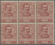 14734 Italien: 1901, Vitorio Emanuele III 10 C Brown-rose In A Block Of Six, Good Perforation And Absolute - Poststempel