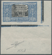 14743 Italien: 1923: 1 Lire Manzoni, Lower Right Corner Of The Sheet, Imperforated, Signed Sorani. Sassone - Poststempel