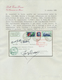 14754 Italien: 1933, Mass Flight Triptych 5.25 + 44.75 L. "I-VERC" On Well Preserved Registered Letter ROM - Poststempel