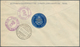 14758 Italien: 1933, Mass Flight Triptych 5.25 + 44.75 L. "I-ROVI" On Well Preserved Registered Letter ROM - Poststempel