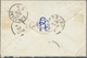 14844 Italienische Post Im Ausland - Allgemeine Ausgabe: 1870, Small Ladies Envelope Franked With 10 And 3 - Autres & Non Classés