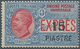 14853 Italienische Post In Der Levante: 1922, Constantinople Issue, 15pi. On 30c. Blue/red Express Stamp, - Emissions Générales