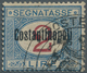 14854 Italienische Post In Der Levante - Portomarken: 1922, 2l. Blue/carmine With Control Stamp, Mint O.g. - Emissions Générales