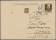 14867 Italien - Ganzsachen: 1944/1945: Postal Stationery Card 30 C Brown, Posted "DOLEDO 15 10 44" With Ov - Entiers Postaux