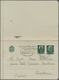 14867 Italien - Ganzsachen: 1944/1945: Postal Stationery Card 30 C Brown, Posted "DOLEDO 15 10 44" With Ov - Ganzsachen