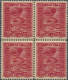 14889 Jugoslawien: 1918, 10 Fil Red Block Of Four With Double Impression Mint Never Hinged, Vertical Perfo - Lettres & Documents