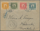 14901 Karelien: 1922, Coat Of Arms 10 P. Pale Blue, 20 P. Deep Rose, 50 P. Green And 75 P. Orange Each Tie - Lettres & Documents