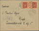 14942 Lettland: 1925, 15 S Redbrown/salmon Perf. L 11 1/3 As A Gutter Pair With The Left Stamp Imprinted O - Lettonie