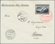 15029A Liechtenstein: 1931, Fahrt Vaduz-Lausanne, Brief Mit FL 2 Fr. Zeppelin Und Allen Stempeln Vs. Nach " - Lettres & Documents