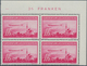 15047 Liechtenstein: 1936, 1 Fr. - 2 Fr. Zeppeline, Postfr. Ungefaltete Luxuseckrand Viererblocks V. Oben - Lettres & Documents