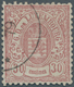 15095 Luxemburg: 1875, Freimarken Wappen Im Oval, 30 C. Lilarot, Gut Gezähnt, In Sauberer, Gestempelter Er - Autres & Non Classés