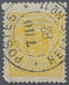 15096 Luxemburg: 1882, 5 C. Gelb (gez. 13 1/2) Farbfrische Marke Mit Klarem K2 Entwertet. Eckezahnfehler U - Sonstige & Ohne Zuordnung