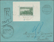 15097B Luxemburg: 1923, Block 1 II Sauber Entwertet Mit Tagesstempel "LUXEMBOURG 17/2/23" Auf Einschreiben - Autres & Non Classés