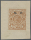 15142 Luxemburg - Dienstmarken: 1881/1884, 1 Cent. Brau Als Postfrische Druckprobe Mit Breitem "S.P." - Dienstmarken