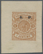 15142 Luxemburg - Dienstmarken: 1881/1884, 1 Cent. Brau Als Postfrische Druckprobe Mit Breitem "S.P." - Service