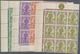 Delcampe - 15165 Malta: 1922/1926, 'Melita' Definitives Eight Different Values In Blocks/4, 8 Or 9 From Margins Or Co - Malta