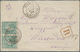 15177 Monaco: 1889, 25 C., A Horizontal Pair Tied "MONACO 31 MARS 89" To Small Size Registered Cover To Ge - Ungebraucht