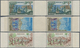 15217 Monaco: 1973, National Heritage, 0.10fr. To 0.30fr., Three Values Each As (unfolded) Gutter Pairs, U - Neufs